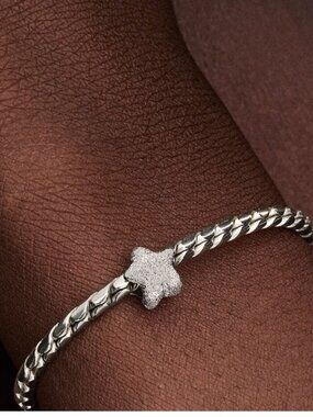 Pandora Textured Star Mini Charm|Pendant